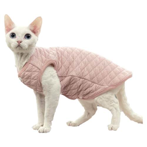 纯棉斯芬克斯无毛猫德文衣服家居服马甲矮脚背心夹棉加厚春夏秋冬