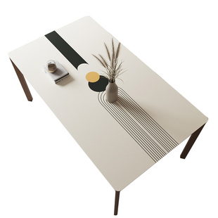 现代简约桌布防水防油防烫免洗pvc皮革轻奢高级感餐桌垫茶几台布