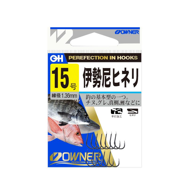 OWNER欧纳黑伊势尼鱼钩10044欧娜日本进口歪嘴大物钩湖库野钓青鱼