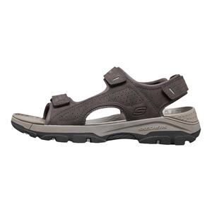 斯凯奇男鞋夏季新款露趾休闲凉鞋魔术贴增高外穿户外沙滩鞋204105