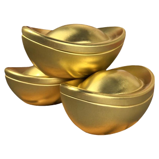 喜糖盒空金元宝马口铁盒年货礼品礼盒小金元宝春节盒宝宝抓周道具