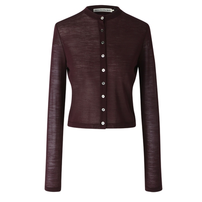 IIIVIVINIKO合体圆领针织开衫