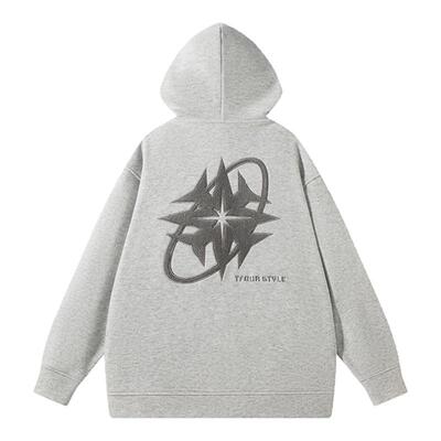 tfour潮牌亲肤绒感情侣卫衣开衫