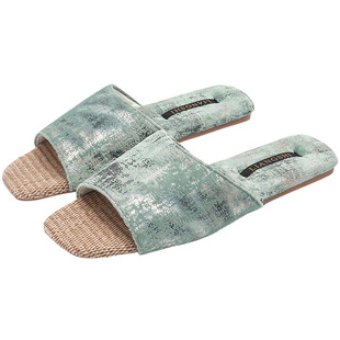 夏气质高级感抽象晕染情侣凉拖鞋女防滑牛筋底轻便轻声时尚居家男