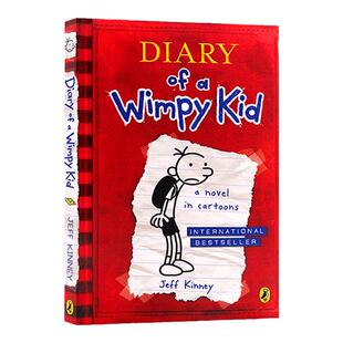 小屁孩日记英文原版 Diary of a Wimpy Kid 小屁孩日记英文版全套英语漫画书章节书哭包日记课外阅读书籍儿童畅销小说杰夫金尼
