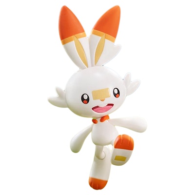 正版宝可梦炎兔儿卡比兽周边手办