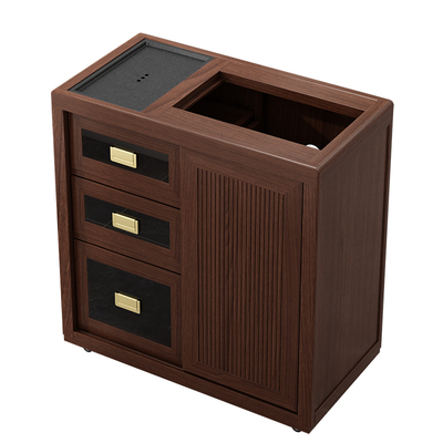 思薇梦实木家用小茶台沙发茶水柜