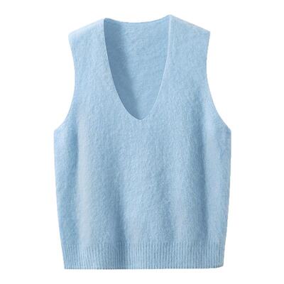 超好看叠穿马甲羊毛羊绒针织背心