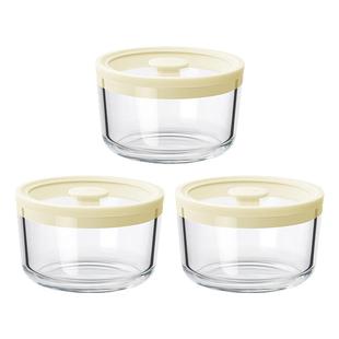 玻璃微波炉专用碗保鲜盒带盖食品级肉类冰箱冷冻分装盒密封小饭盒