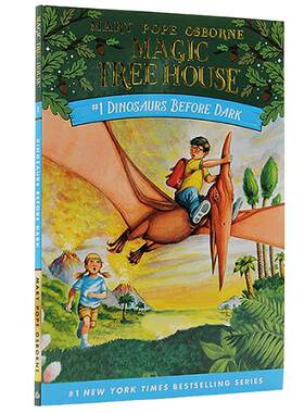 神奇树屋英语原版 Magic tree house #1:Dinosaurs Before Dark 恐龙谷历险记 进口英文原版正版 章节桥梁书