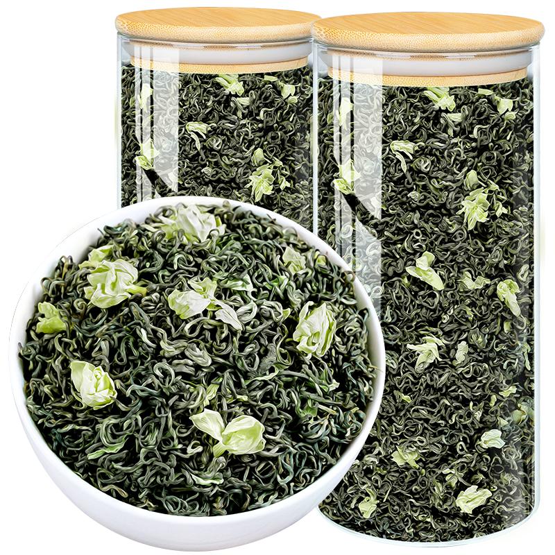 川派飄雪茉莉花茶共500g特級濃香型2025新茶葉四川綠茶官方旗艦店