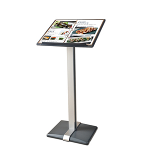 餐厅门口菜单展示牌落地菜谱展示架立式翻页文件立牌合同资料架子