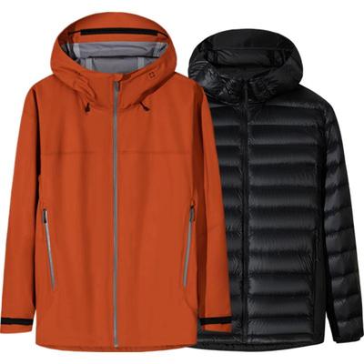 安踏冠军冲锋衣两件套男