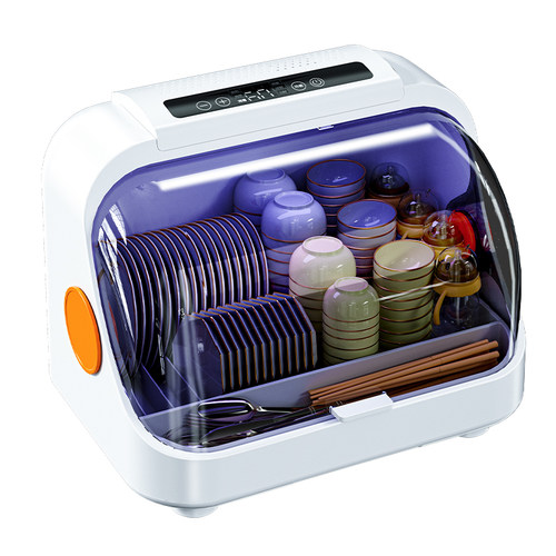 紫外线消毒碗柜家用台式烘干一体小型厨房免沥水碗盘碟收纳置物架