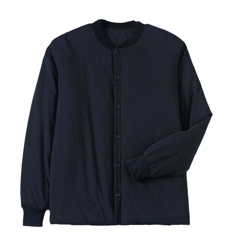 桑蚕丝长丝棉袄冬装 棉衣男士加厚保暖衣 可脱卸内胆校服神器