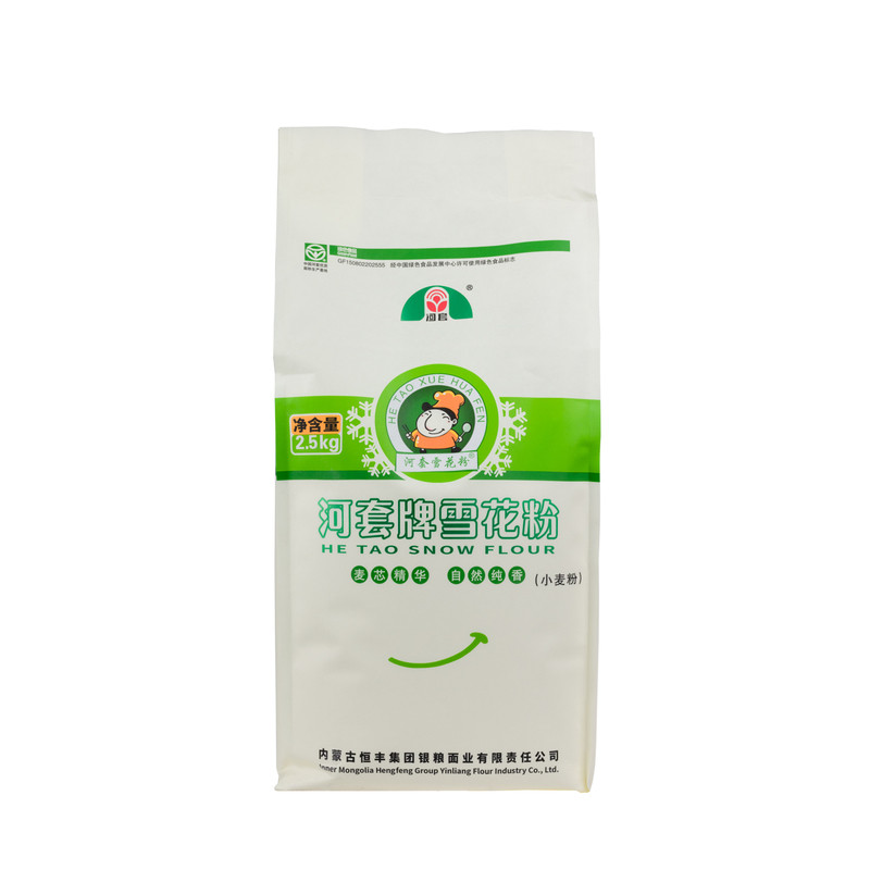 正品河套牌雪花粉2.5kg高筋小麦粉面条水饺馒头都好吃顺丰包邮