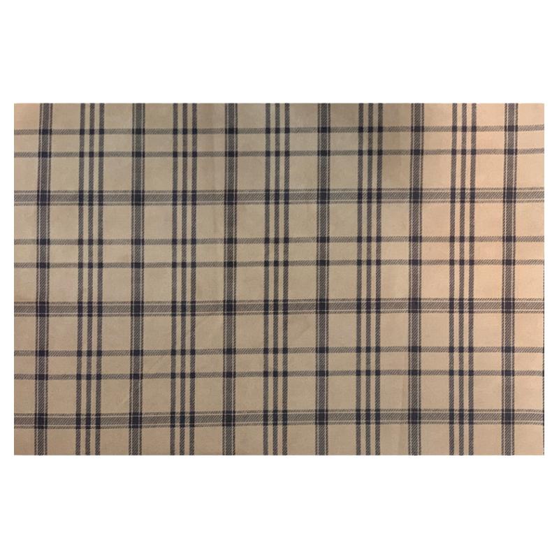 弹力麂皮绒格子布料diy服装桌布