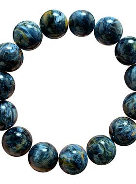 天然原矿彼得石单圈手串暴风虎女