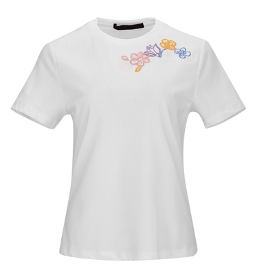 马天奴凉感抗菌纯色棉质短袖T恤