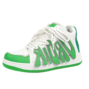 小众秋季高帮男鞋隐形内增高12cm厚底休闲复古潮流滑板鞋10cm运动