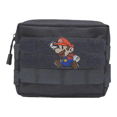 二次元游戏马里奥周边刺绣魔术贴臂章背包贴士气章徽章补丁绣花章