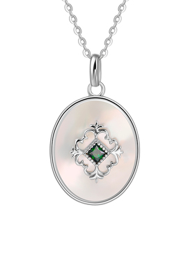 老银匠925纯银缘来贝壳项链