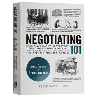 101系列 谈判学 精装 Negotiating 101 英文原版自我提升管理读物 进口英语书籍