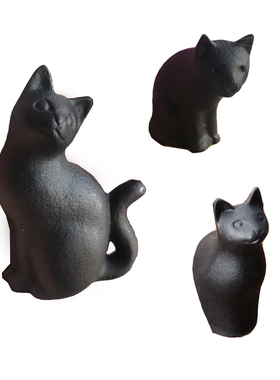 南部铁器岩铸铁文镇纸猫咪摆件