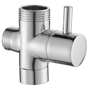 全铜淋浴花洒分水器一进二出三通切换角阀洗衣机4分6分转接头配件