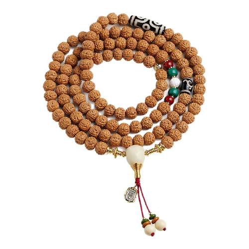 小金刚菩提手串佛珠天然原籽金蝉蛤蟆背文玩念珠天眼配饰男女项链