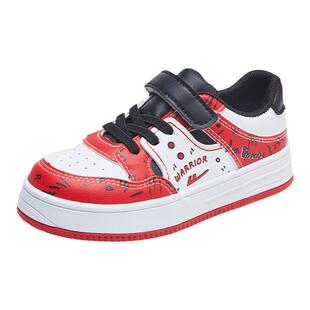 回力男童鞋子红色儿童运动鞋2026秋季新款低帮板鞋软底防滑休闲鞋