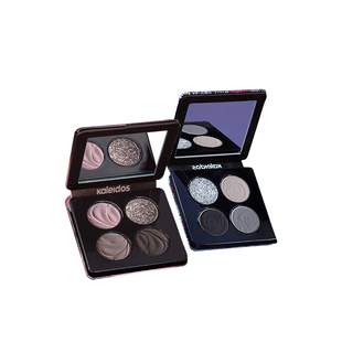 大佬甜er 万花镜眼影盘蕾丝四色烟熏盘黑色灰粉哑珠光万华镜正品