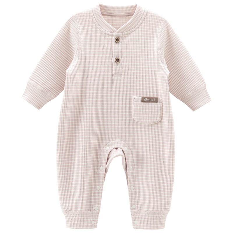 婴幼儿长袖连体哈衣爬服春秋季