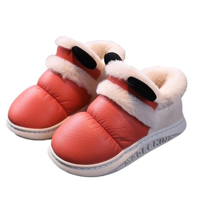 室内外儿童棉拖鞋冬季男童家居包跟2025新款保暖防滑女孩宝宝棉鞋