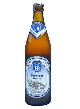 德国进口HB小麦黑/白啤酒500ml瓶