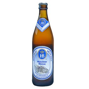 HB啤酒德国原装进口慕尼黑皇家小麦啤酒 白啤酒500ml 整箱瓶装
