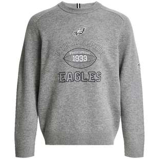 SEASON HIGHNFL联名2025年秋季新款男装针织衫宽松圆领长袖上衣