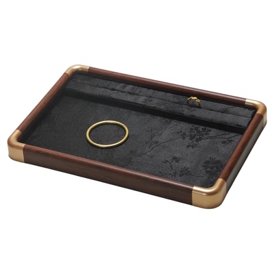 木质珠宝展示盘首饰文玩托盘