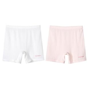 久岁伴女童安全裤防走光夏季薄款莫代尔棉宝宝内裤冰丝打底裤2条