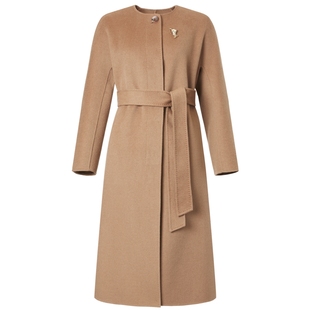 【绵羊毛+山羊绒】CADIDL卡迪黛尔商场同款气质毛呢大衣女年冬