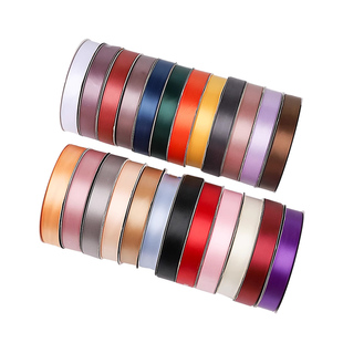 2.5cm纯色涤纶丝带花束礼物礼品蝴蝶结绸带缎带手工diy花店用品