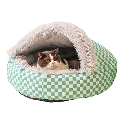 加绒加厚防水贝壳猫窝