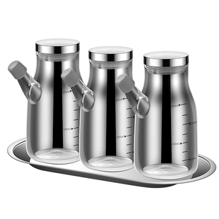 小油壶高硼硅玻璃油瓶酱油醋调味瓶厨房香油瓶家用油罐调料瓶醋瓶