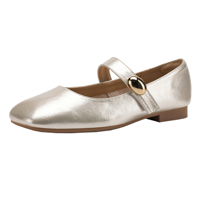 达芙妮方头浅口单鞋女玛丽珍女鞋