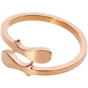 网红守护十二星座镀18k玫瑰金情侣戒指单身男女食指潮人开运饰品