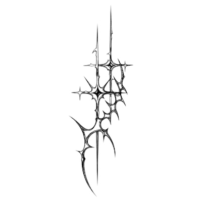 再变棘刺草本纹身贴防水