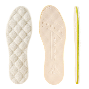 适用于CAT鞋垫女新款冬季羊毛超薄保暖加绒皮毛一体薄卡特大黄靴