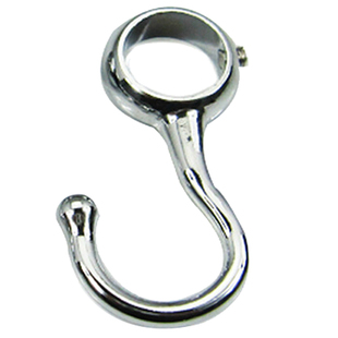 挂钩固定钩圈钩套管勾不锈钢衣钩加厚锌合金厨房挂件底座