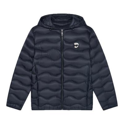 KARL LAGERFELD【90%鸭绒】连帽短款羽绒服25秋季新款老佛爷男装