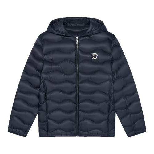 KARL LAGERFELD【90%鸭绒】连帽短款羽绒服25秋季新款老佛爷男装